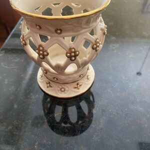 Lenox Florentine and PearlArched Votive Candle Holder